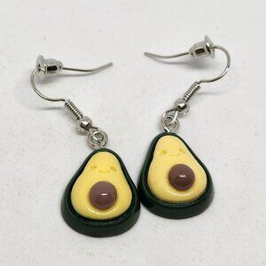 Avocado Earrings Resin Hook Dangle